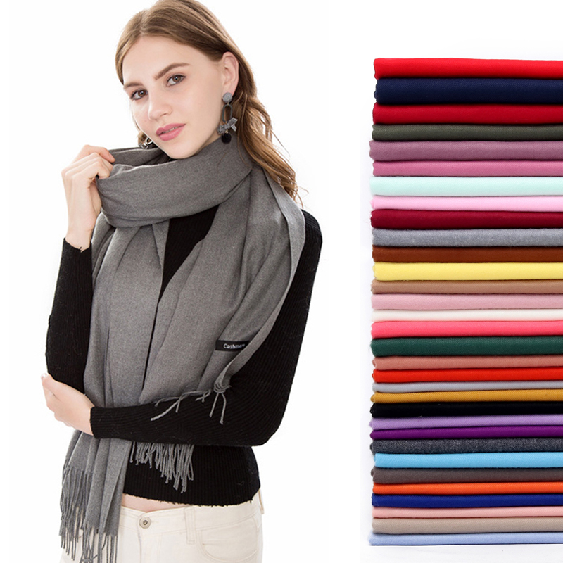 Wool Scarf Men - Women's Pashmina Scarf Shawls Soft Cashmere