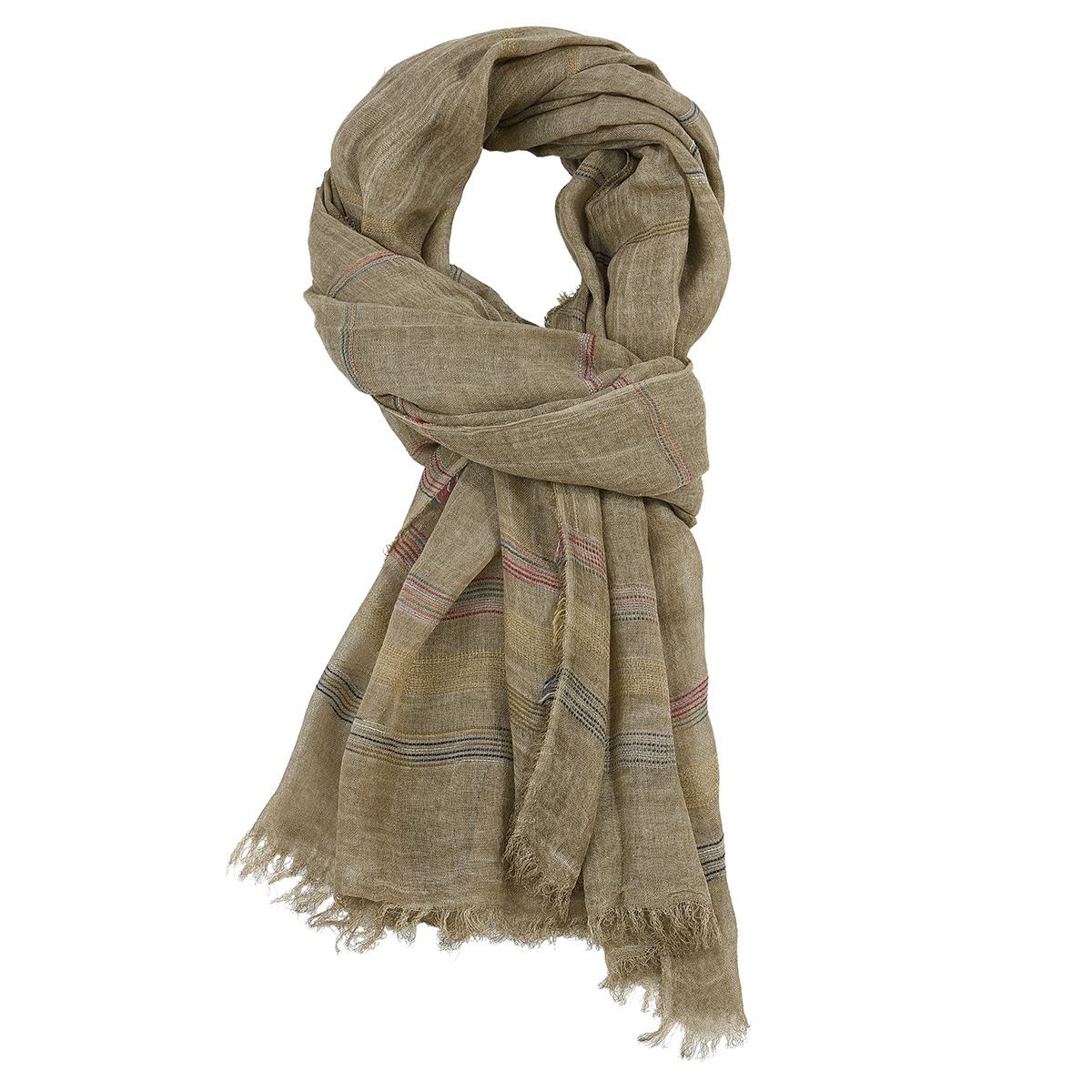 Wool Scarf Men - Fashion Men Scarf Cotton Linen Yarn-dyed