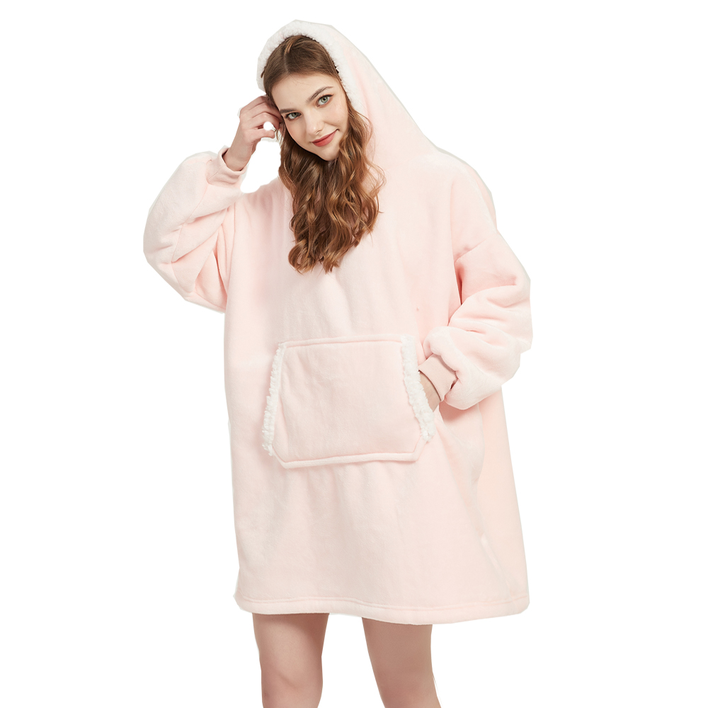 Sherpa Hoodie Fleece - Sợi Nhỏ Sang Trọng Nỉ Mặc