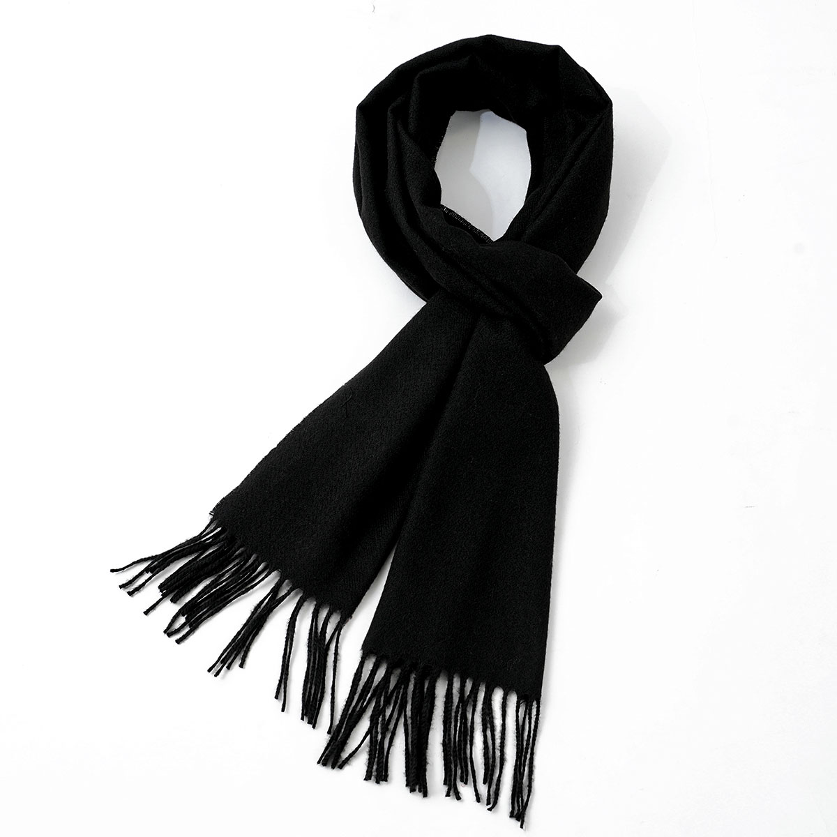 Wool Scarf Men - Men's Solid Color Imitation Cashmere Scarf