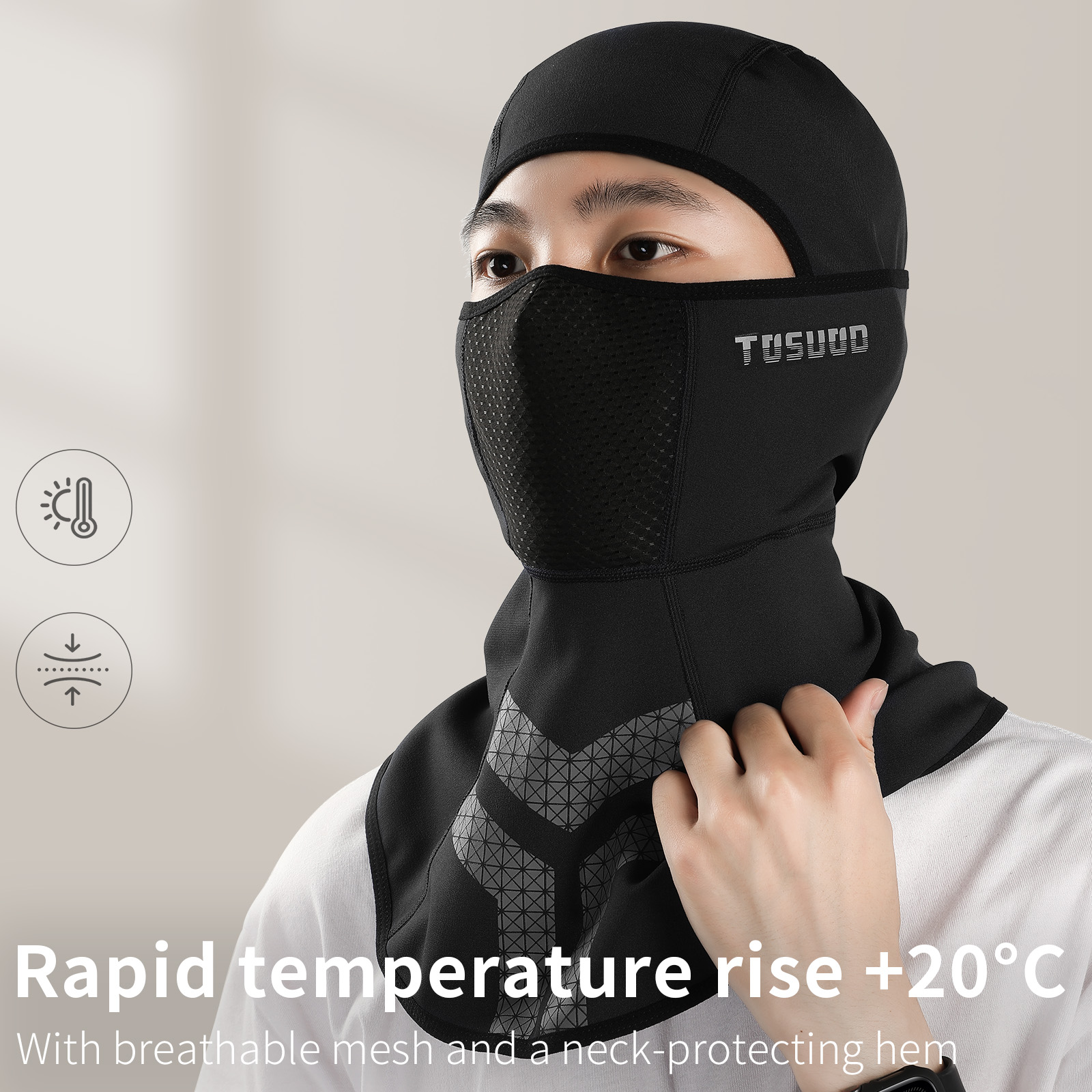 TOSUOD Winter Thermal Fleece B - đánh giá và giá Balaclava Ski Mask