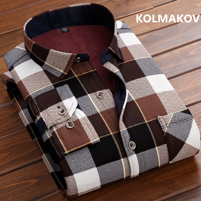 Mùa Đông 2022 Thời Trang Nam T - đánh giá và giá Flannel Shirt Lined