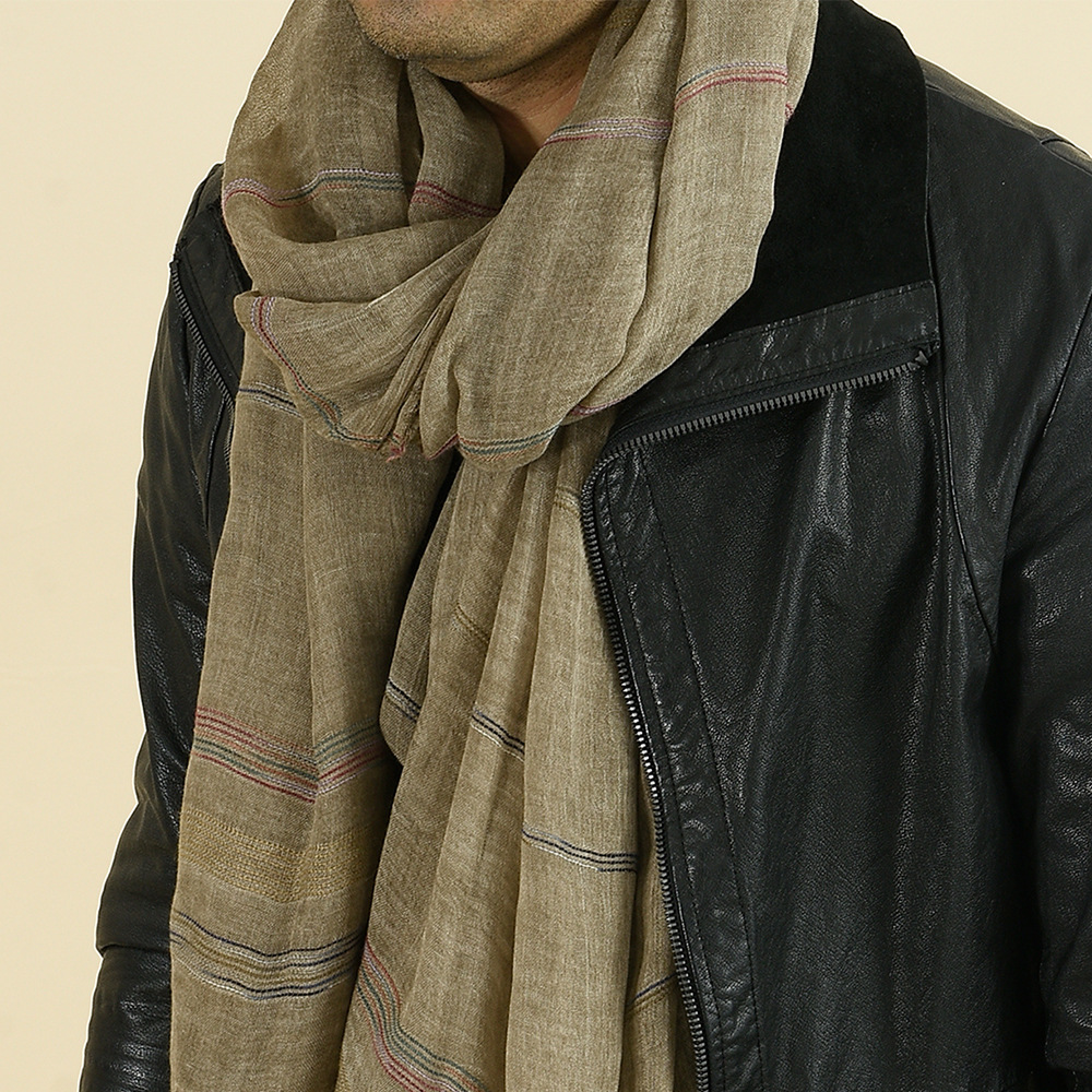 Fashion Men Scarf Cotton Linen - đánh giá và giá Wool Scarf Men
